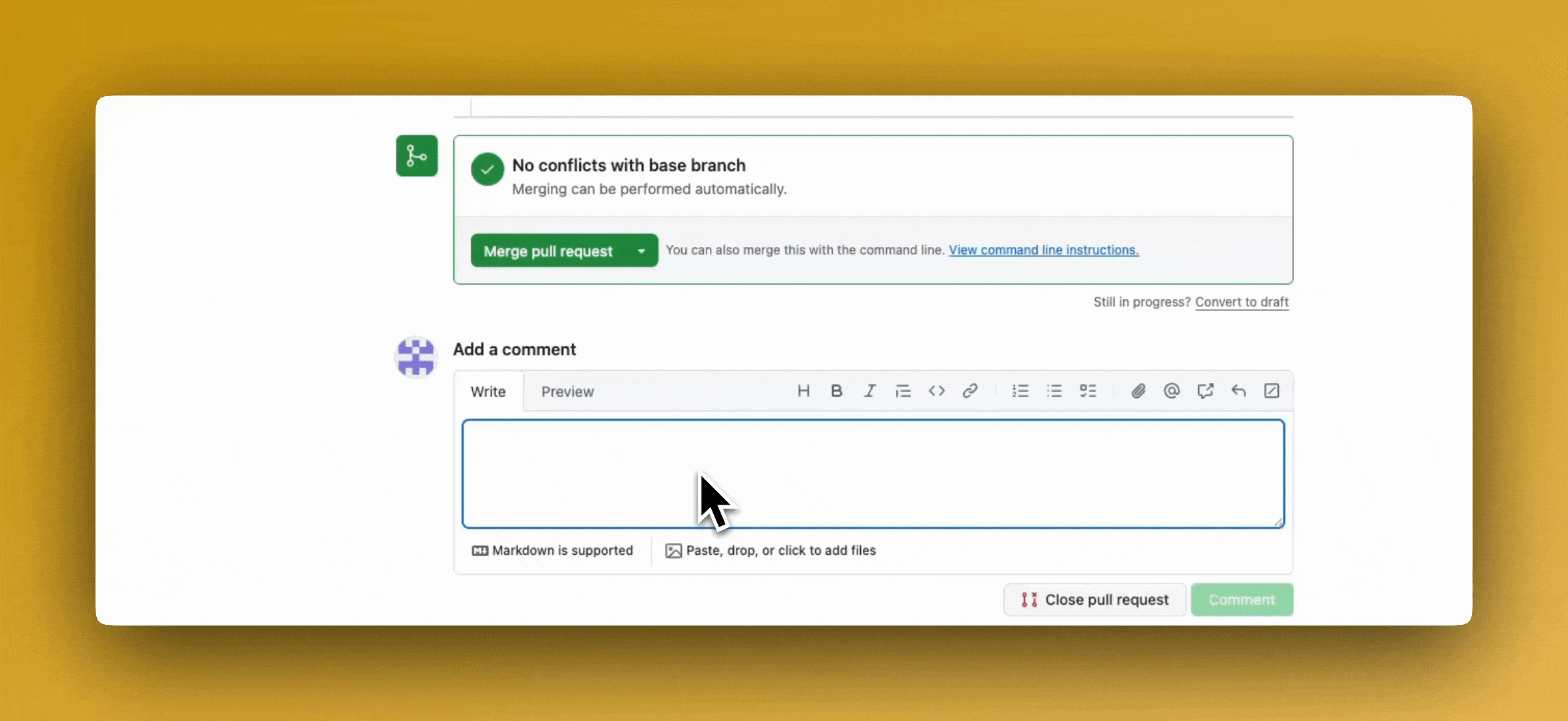 Triggering a test run from PR comments